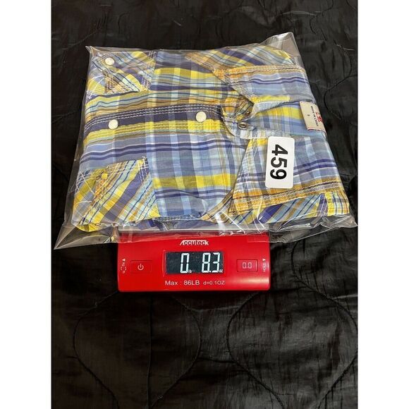 TRUE RELIGION Plaid Embroidered Western SNAP Button Down Long Sleeve S Cowboy - Picture 13 of 13